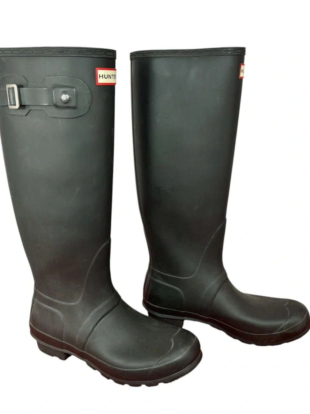 Hunter Tall Rain Boots Black Boot Size 9